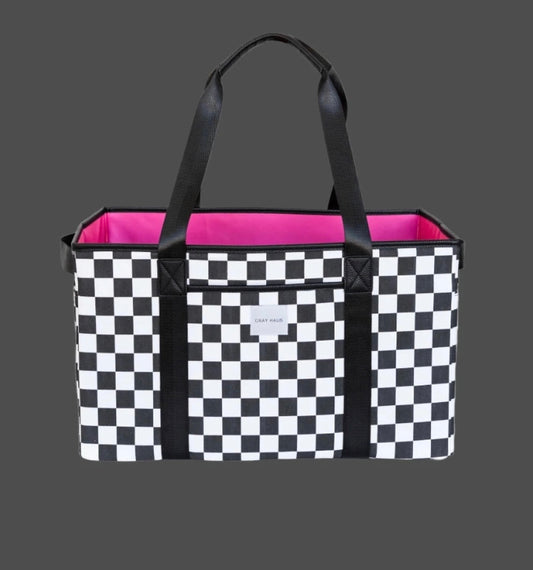 Carry All Checkered Tote