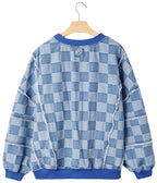 Oversized Denim Pullover